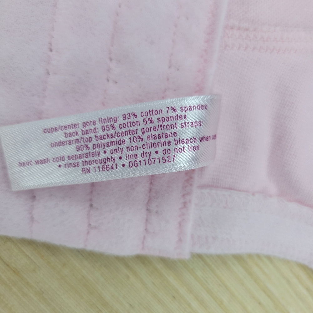 Cacique Intimates Pink Cotton Lightly Lined T-Shirt Bra 44DD - Picture 7 of 7